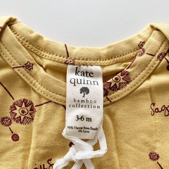 Kate Quinn Organics Bamboo Sagittarius Baby Footie 3-6 Months - Picture 2 of 5